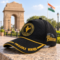 Republic of India Proudly Veteran Baseball Cap (Black Color) – Premium Quality