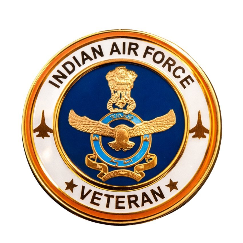 Premium Quality Indian Air Force Veteran Blazer Lapel Pin