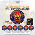Premium Quality BSF Veteran Iron-On Woven & Embroidered Patches for Apparel