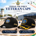 Indian Air Force Veteran Caps Combo Pack of 2 – Veteran Baseball Cap & Pure Cotton Cap