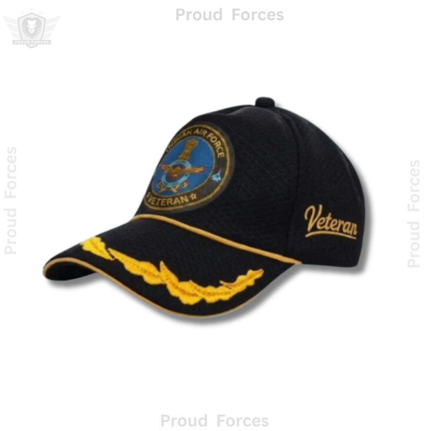Indian Air Force Officer Veteran Cap & Sticker Combo
