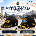 Indian Air Force Veteran Caps Combo – Pure Cotton & Officer's Baseball Caps