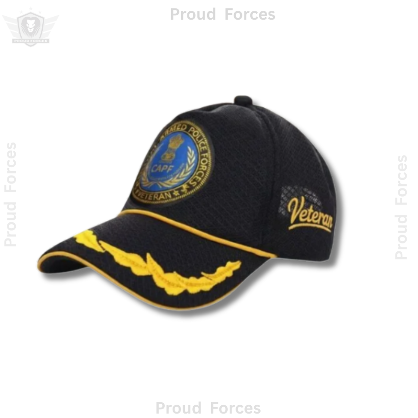 CAPF Officer Veteran Cap & Sticker Combo
