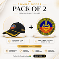 GREF Officer Veteran Cap & Sticker Combo