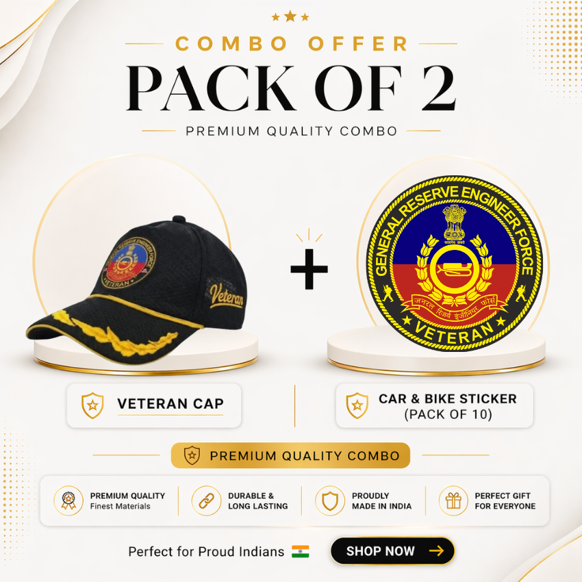 GREF Officer Veteran Cap & Sticker Combo