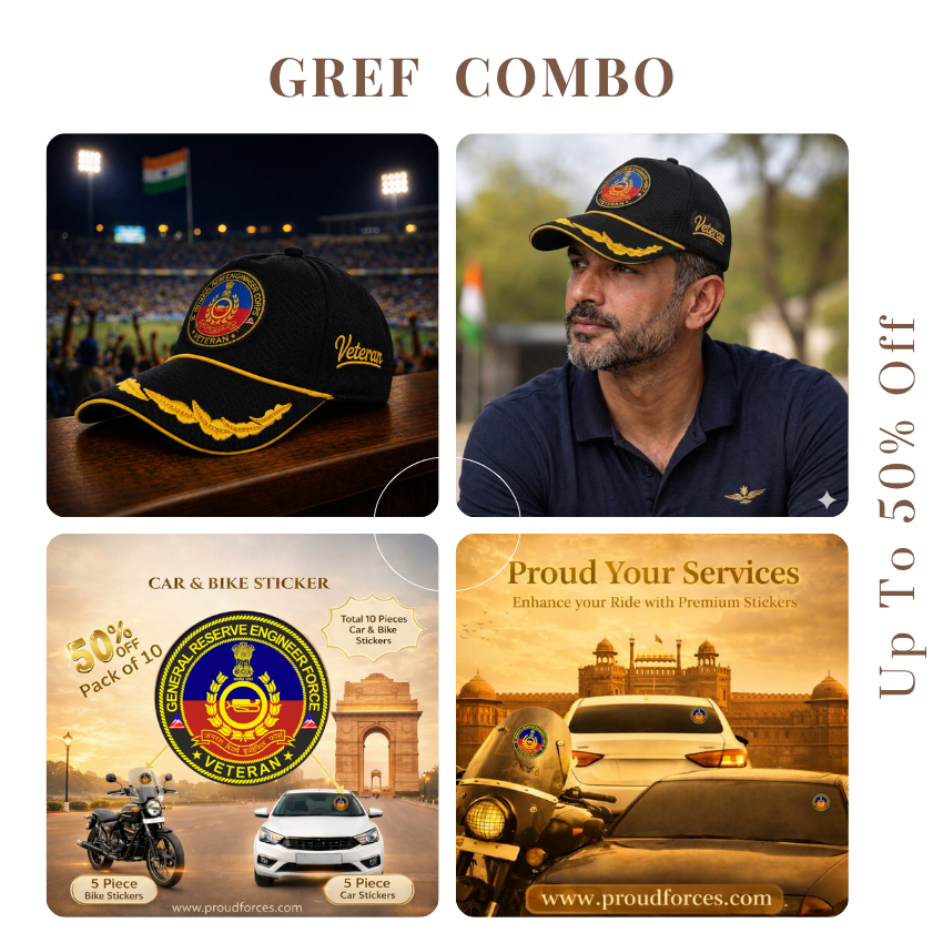 GREF Officer Veteran Cap & Sticker Combo