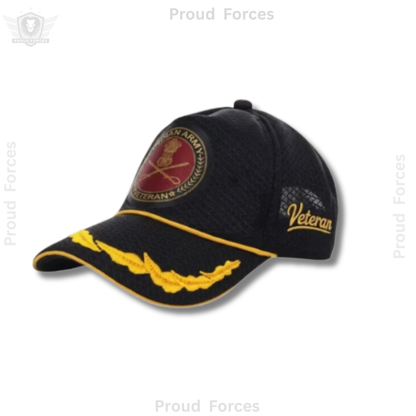 Indian Army Officer Veteran Cap & Sticker Combo