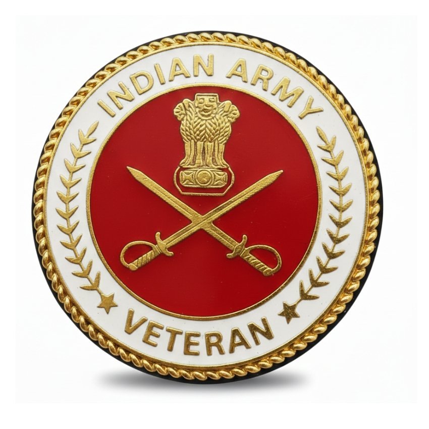 Premium Quality Indian Army Veteran Blazer Lapel Pin