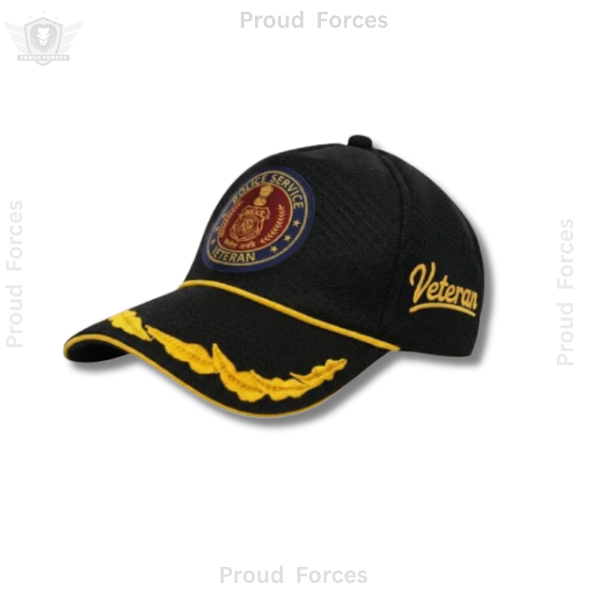 Police service Officer Veteran Cap & Sticker Combo