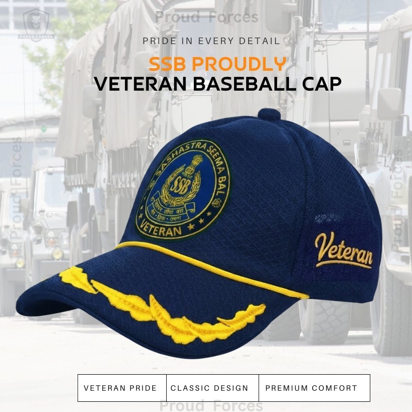 SSB Officers’ Veteran Baseball Cap (Blue Color) -Premium Quality