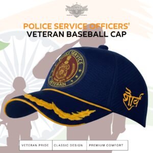 Premium Quality Police Service Officers’(Blue Color) Baseball Cap for Veterans