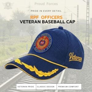 RPF Officers’ Veteran Baseball Cap (Blue Color) - Premium Quality
