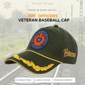 RPF Officers’ Veteran Baseball Cap (Olive Green Color)- Premium Quality