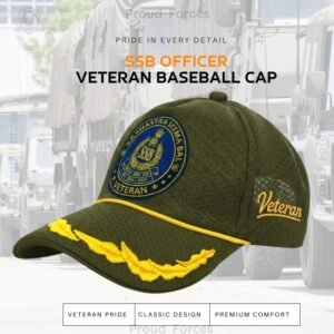 SSB Officers’ Veteran Baseball Cap (Olive Green Color) - Premium Quality
