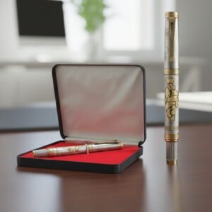 Premium Ashoka Emblem Metal Ball Pen