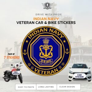 Premium Quality Navy Veteran Car & Bike Stickers