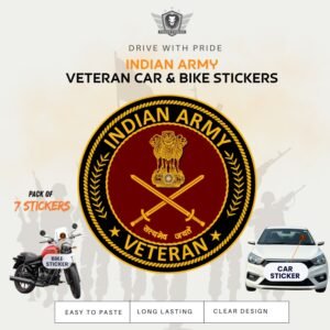 Premium Quality Army Veteran Car & Bike Stickers