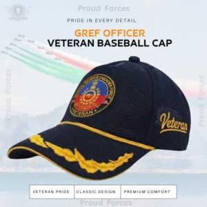 GREF Officers’ Veteran Baseball Cap (Blue Color) - Premium Quality