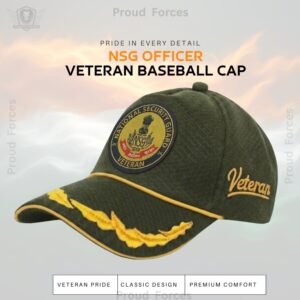 NSG Officer Veteran Baseball Cap (Olive Green Color) -Premium Quality