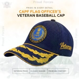 CAPF Flag Officers’ Veteran Baseball Cap (Blue Color)- Premium Quality