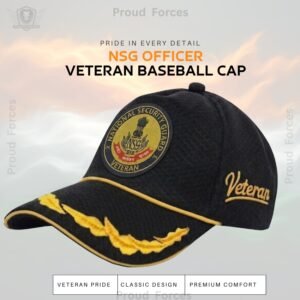 NSG Officer Veteran Baseball Cap (Black Color)- Premium Quality