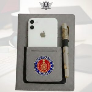 Police Services Veteran Office Notebook with Phone & Pen Holder