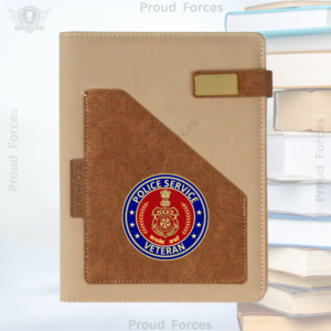 Police Services Veteran Office Notebook with Phone & Pen Holder