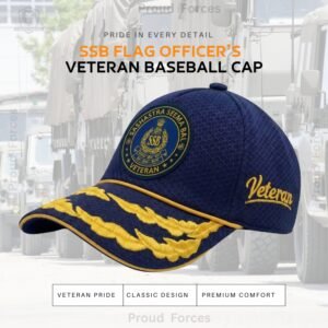 SSB Flag Officers’ Veteran Baseball Cap (Blue Color) - Premium Quality