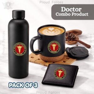 Doctor Premium Combo Pack of 3 – Bottle, Coffee Mug & Leather Wallet