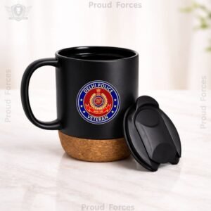 Delhi Police Veteran Matte Finish Coffee Mug with Cork Base
