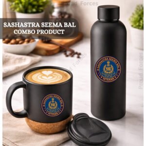 SSB Veteran Matte Finish Bottle & Coffee Mug Combo Set