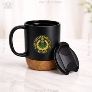 ITBP Veteran Matte Finish Coffee Mug with Cork Base