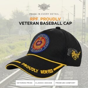 Premium Quality RPF Proudly Baseball Cap for Veterans (Black Color)