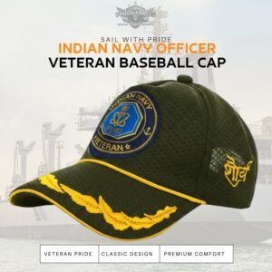Premium Quality Navy Officers’ Veteran Baseball Cap (Olive Green Color)