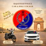 Premium Quality Rajasthan Police Veteran Car & Bike Stickers