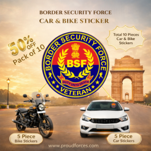 Premium Quality BSF Veteran Car & Bike Stickers