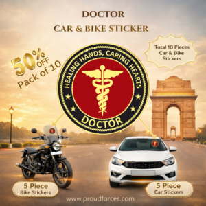 Premium Quality Doctor Veteran Car & Bike Stickers