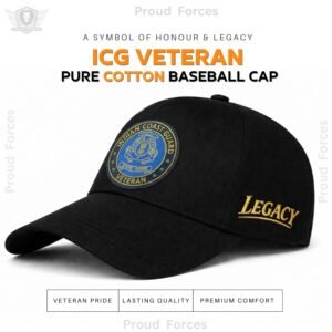 Indian Coast Guard Veteran Pure Cotton Cap