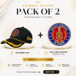 Police service Officer Veteran Cap & Sticker Combo